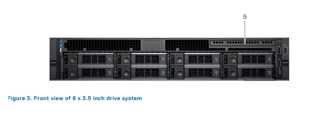 Poweredge R540 2u Rack Server Intel 4114*2CPU/16g*8/2tb SATA*8/H750-8g RAID Card