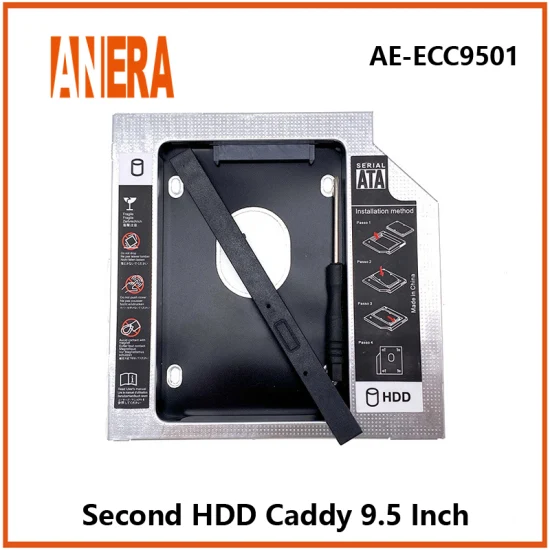 Aluminium 9,0/9,5/12,7 mm 2,5 Zoll 2. Festplatten-Caddy SATA3.0 SSD-Halterungsadapter Zweiter HDD-Caddy Laptop